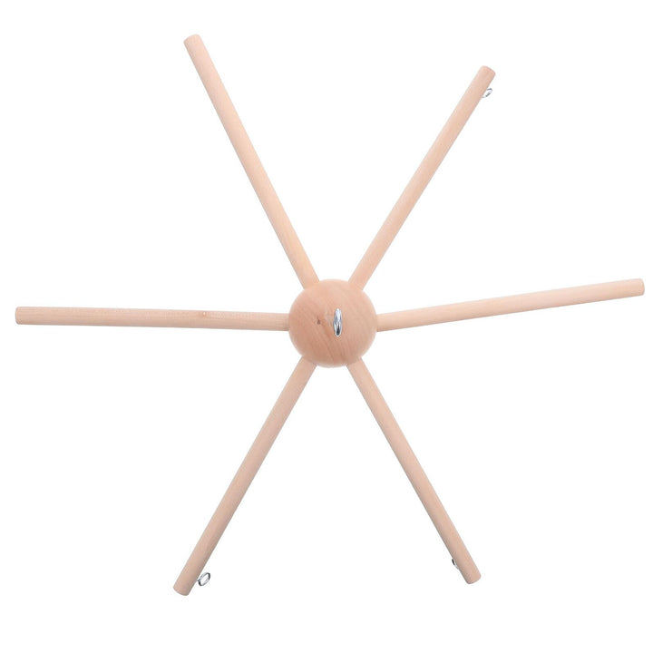 Holz Mobile Rahmen DIY Windspiel Halterung Babyzimmer Hängender Spielzeugständer Stabiler Holzrahmen