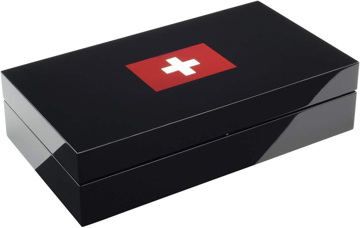 BULLONGÈ Uhrenbox ELESWISS piano black für 8 Armbanduhren