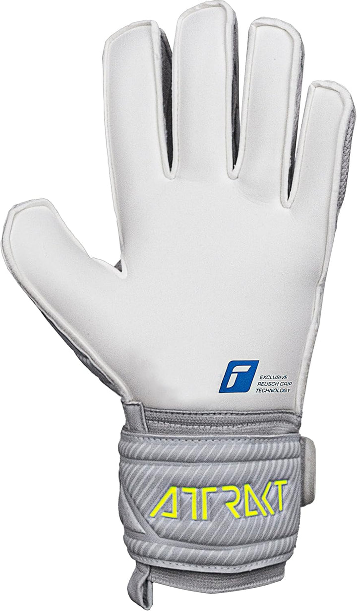 Reusch Herren Attrakt Finger Support Unisex Torwarthandschuhe mit Aussennaht Schnitt und Grip Belag,