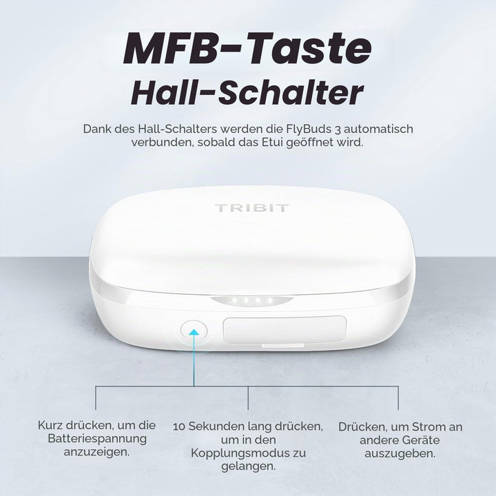 Tribit Bluetooth Kopfhörer, Kopfhörer Kabellos Bluetooth 5.3, Touch Control Kopfhörer mit Mikrofon E