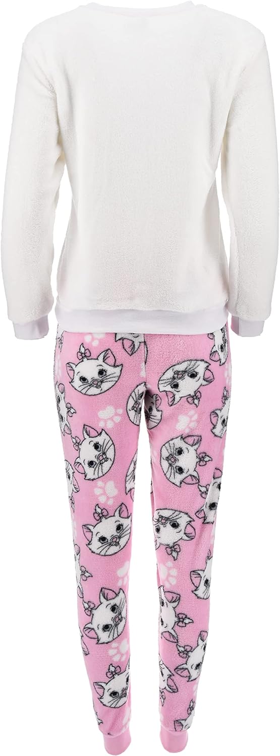 The Aristocats Damen Lang Pyjama Schlafanzug L Weiss, L Weiss