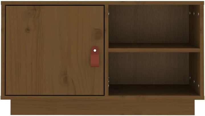 TV Schrank, TV Lowboard mit 1 Tür und 2 offenen Fächern, Fernsehtisch, Fernsehschrank, TV-Tisch, TV