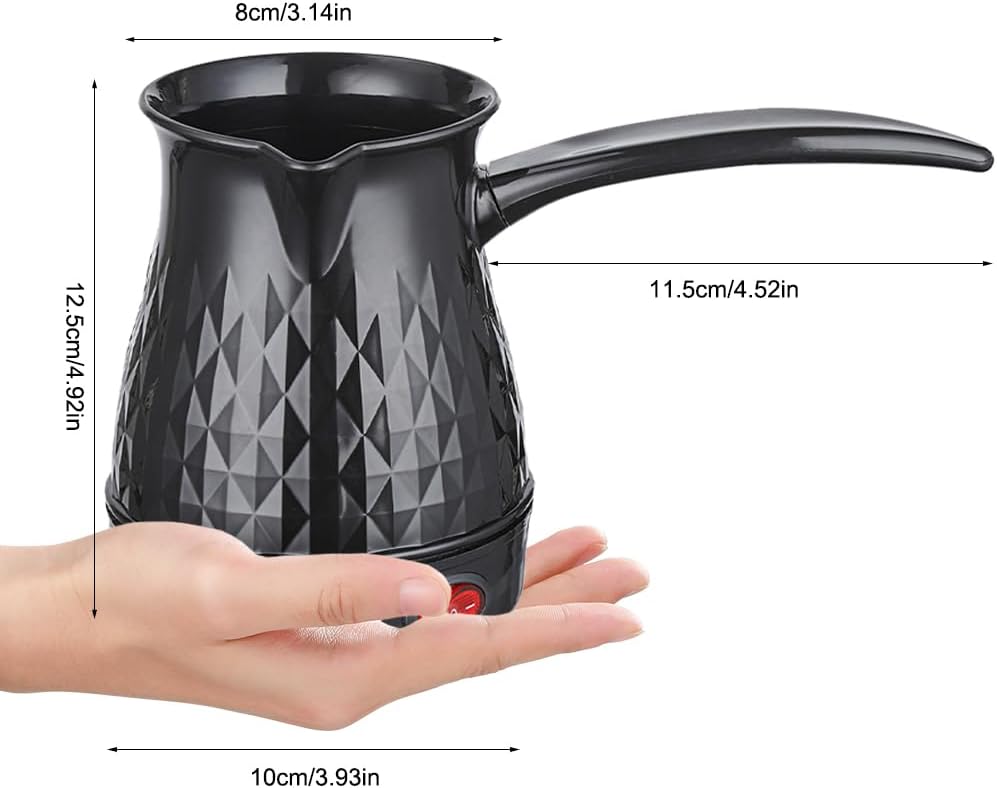 CEWROM Elektrische Kaffeekanne, 500ML Espressokocher Induktion, Mokka Kaffeekanne, Portable Kaffeeko