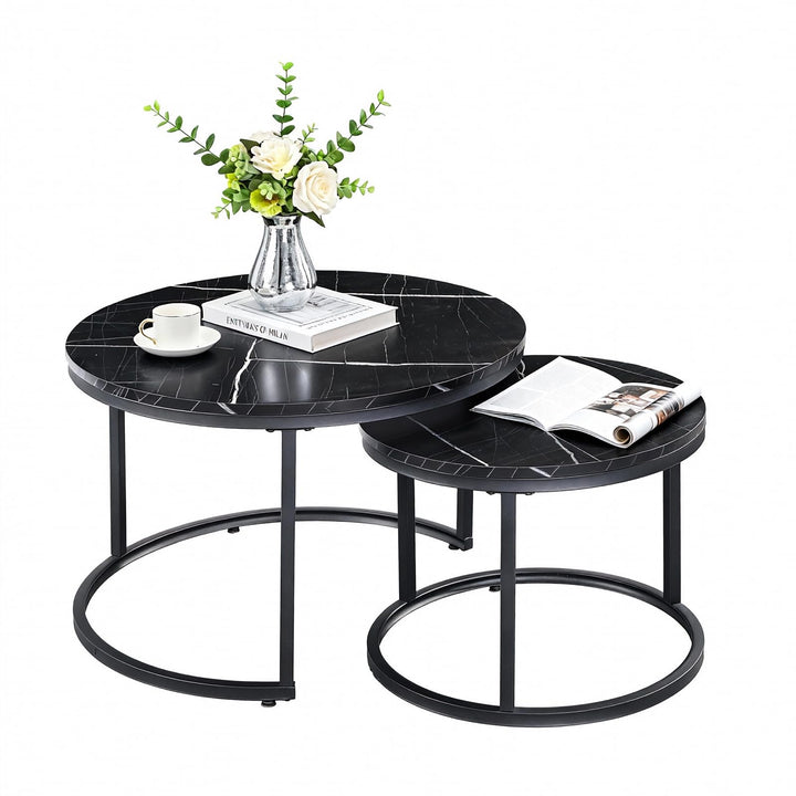 Couchtisch 2er Set, Beistelltisch, Wohnzimmertisch, Couchtisch Höhenverstellbar, für das Wohnzimmer,
