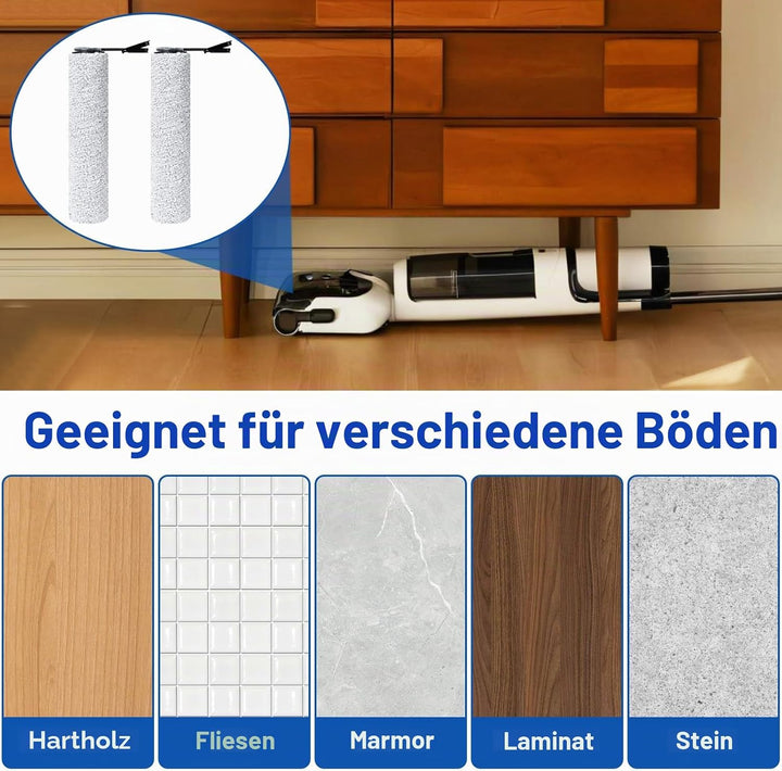 Ersatzbürstenrolle und HEPA-Filter passend für Tineco Floor One S7 Stretch Ultra/S7 Artist/S7 Master