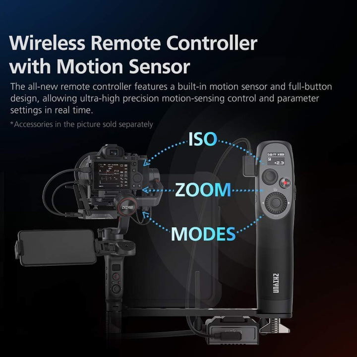 Zhiyun WEEBILL S Handflächenstabilisator mit 3 Achsen für spiegellose Kameras, Smartphone, 300 % ver