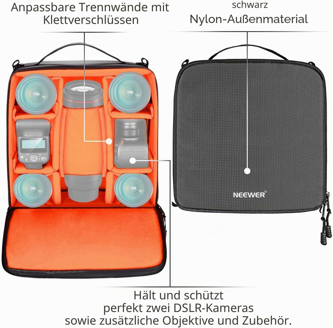 Neewer® Wasserdicht Stossfest Flexible Partition Kamera Gepolsterte Tasche SLR DSLR einfügen Schutz