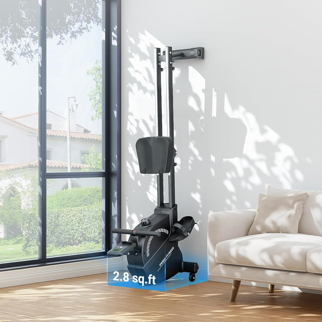Dripex Magnetisches Rudergerät für Zuhause mit 16 Widerstandsstufen, Rudergerät für Zuhause mit LCD-
