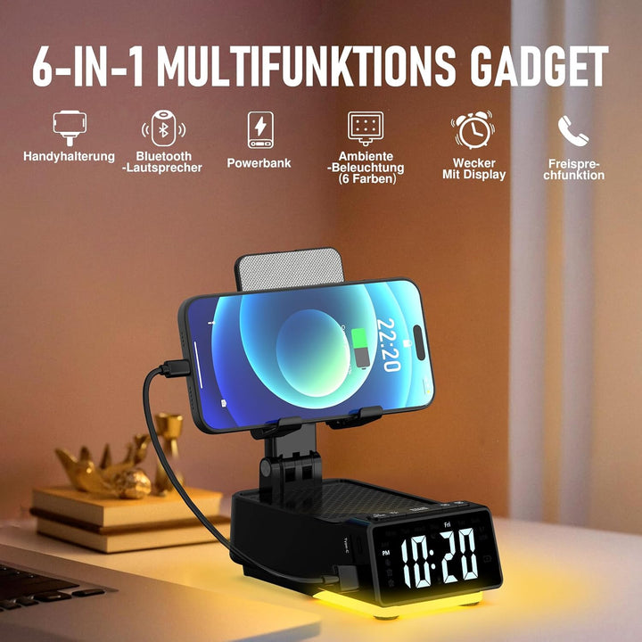 ZOOI Geschenke für Männer, Bluetooth Lautsprecher mit Handyständer, Gadgets Geburtstagsgeschenk für