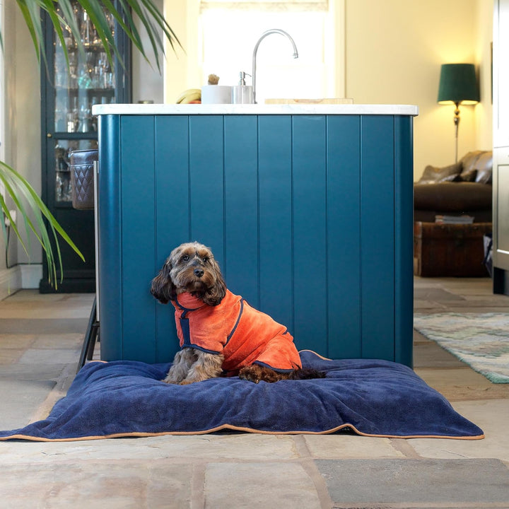 Lucky Paws® Hundebademantel – doppellagiger, Ultra-absorbierender &amp; luxuriös weicher Bademantel Hund
