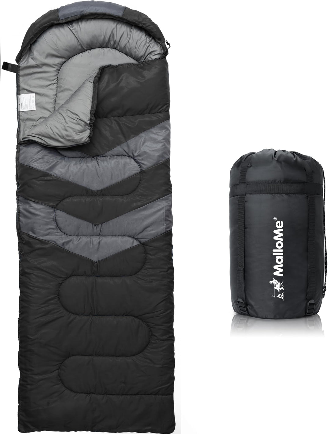 MalloMe Schlafsack Outdoor - Schlafsack Erwachsene und Kinder - Schlafsack Winter, Schlafsäcke, Camp