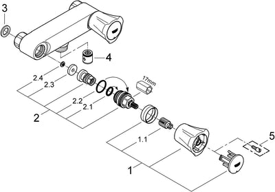 Grohe Costa L, Brause 120mm