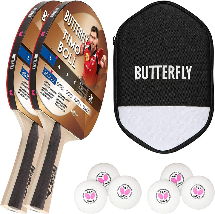 Butterfly® Timo Boll Bronze Tischtennisschläger | Tischtennis Racket Bat TT Hobbyschläger für ambiti