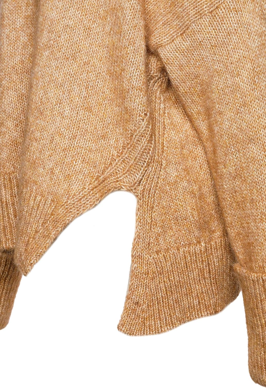 BOSS Hugo Relaxed-Fit Pullover WORVEGIAN aus Baumwoll/Alpaka Mix Farbe braun 235 (M)