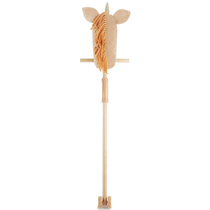 Bieco Steckenpferd Kinder Einhorn Magic | Hobby Horse | Rollen | Holz Stab | Stock Pferde Schöne für