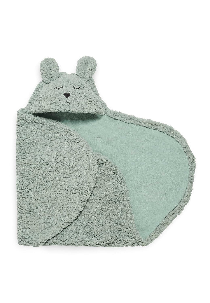 Jollein Puckdecke Bunny 100x105cm - Ash Green, Green