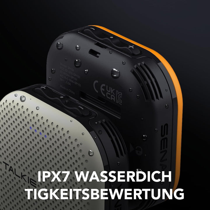 Sena Talkie Kommunikationssystem für Outdoor Nutzung, Drahtloser Freisprecher, kein Mobilfunknetz er