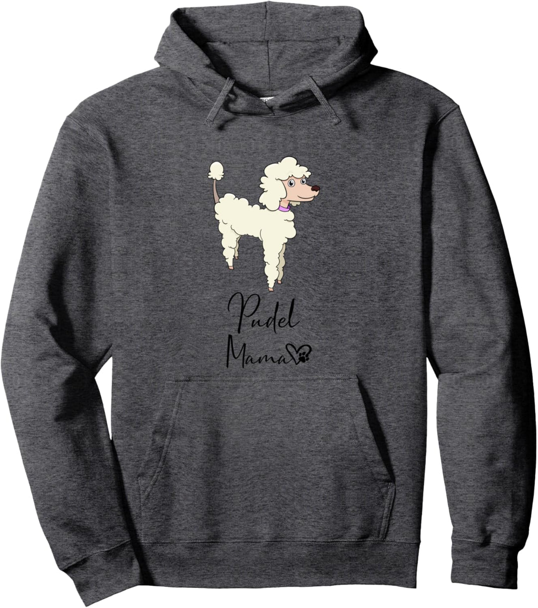 Pudel Mama Hundemama Hund Frauchen Haustier Geschenk Pullover Hoodie