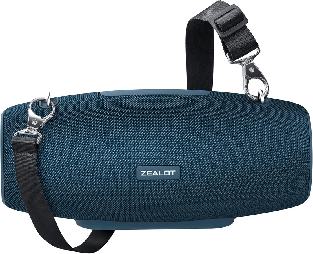 ZEALOT Bluetooth Lautsprecher,Tragbarer Bluetooth Box,60W,BassUp Technologie,Stereo Laut,EQ,IPX5 Was