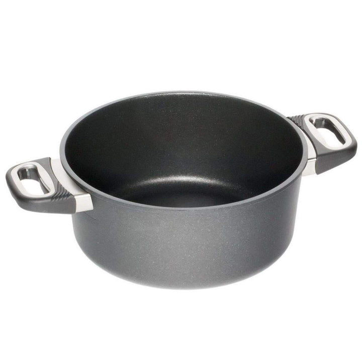 AMT Gastroguss Bratentopf 24 cm Ø, 10 cm hoch, nicht induktionsgeeignet, Lotan® Antihaft-Veredelung,