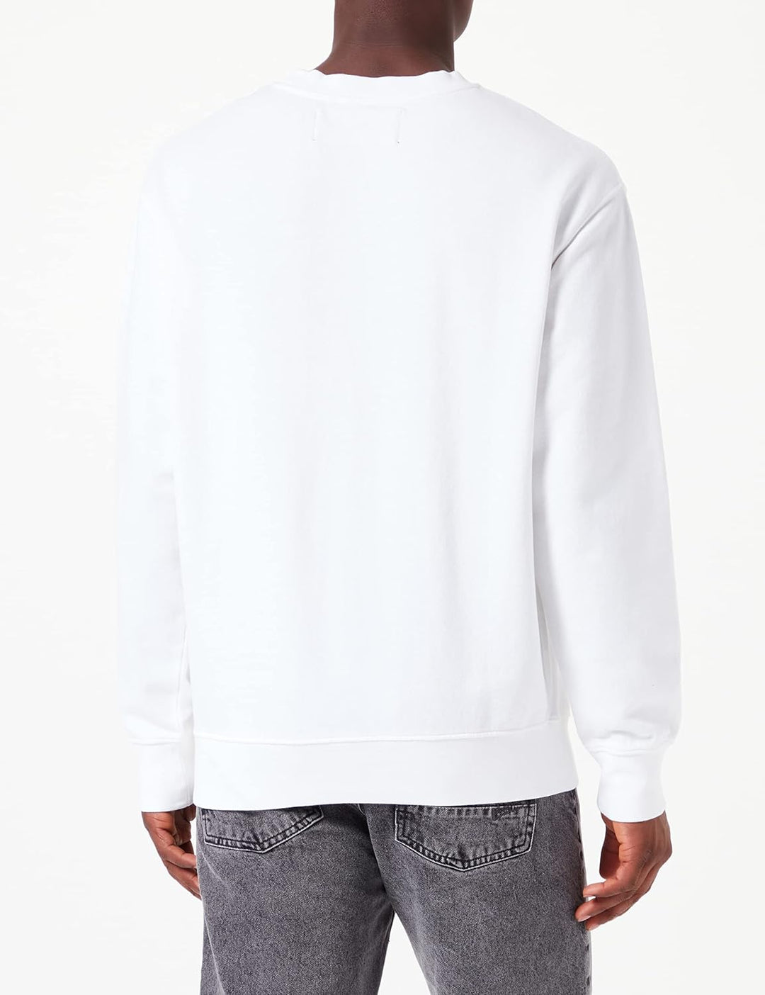 Replay Herren M6314 Sweatshirt Casual M 001 White, M 001 White