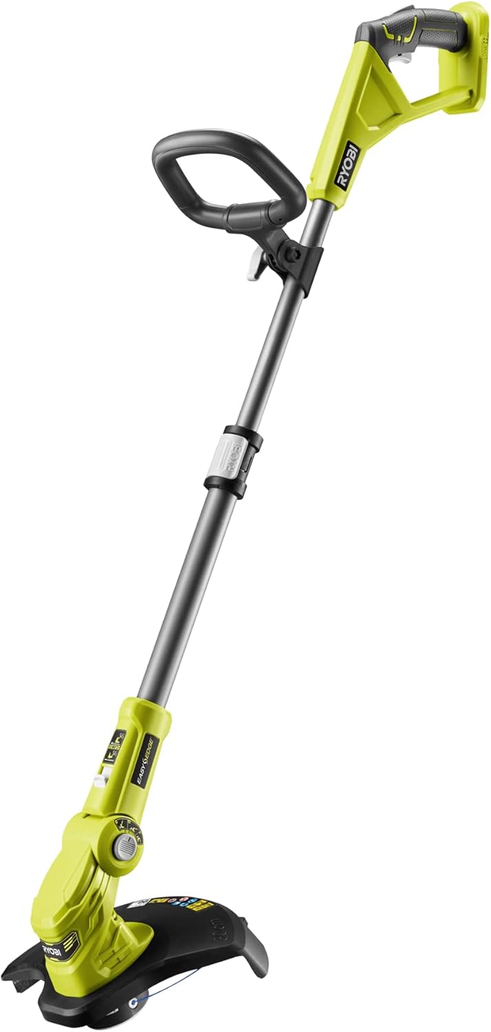 RYOBI 18 V ONE+ Akku-Laubgebläse OBL1820S & 18 V ONE+ Akku-Rasentrimmer OLT1832 (Schnittbreite 25-30