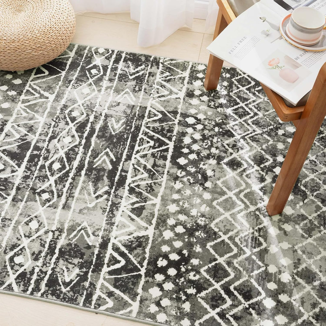 Carvapet Läufer Teppich 90x150cm rutschfest Lang Küchenteppich Waschbar Teppichläufer Weiche Mikrofa