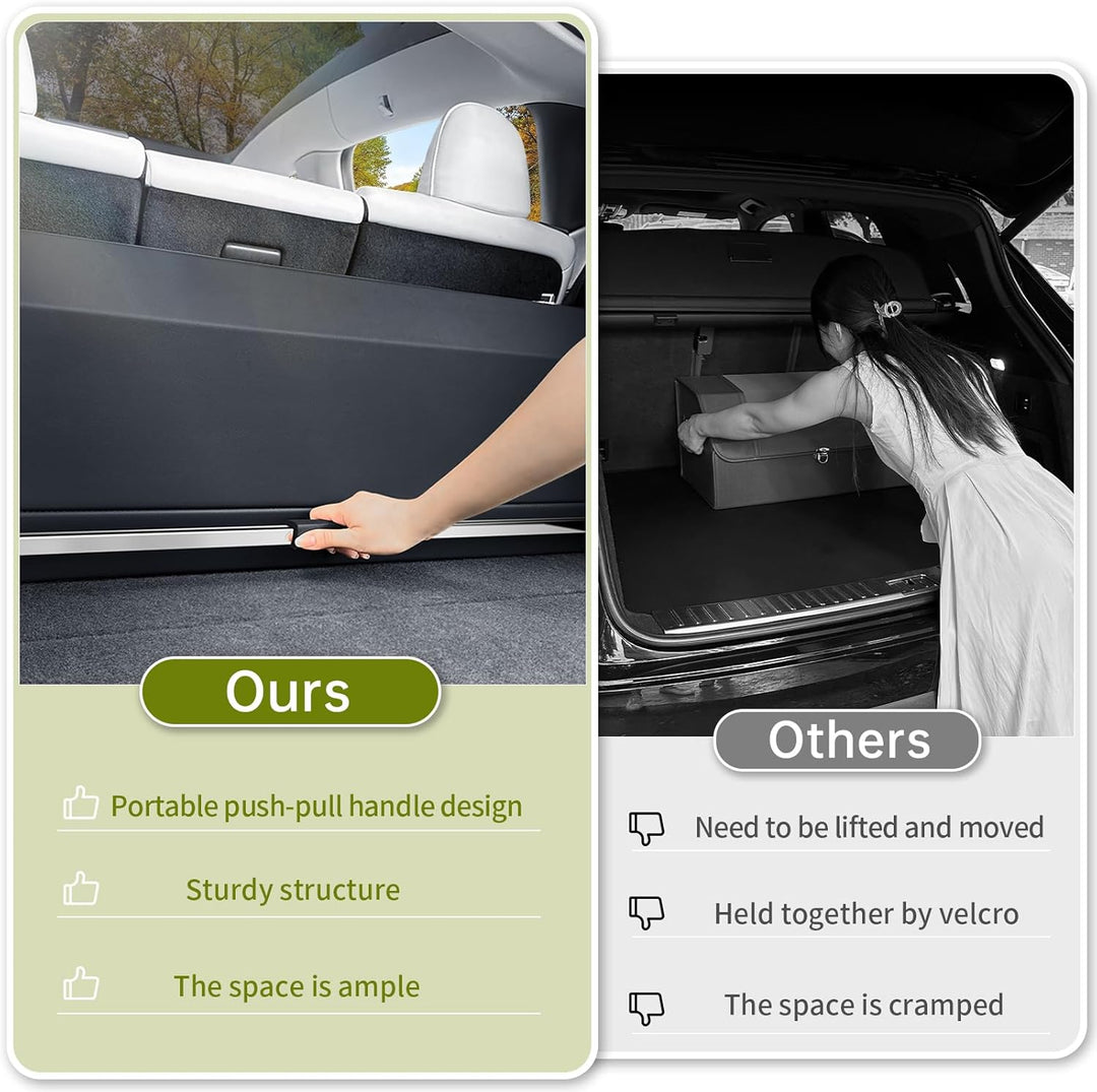 XCF Grosser XL-Leder-Kofferraum-Organizer mit Deckel und Stabilem Griffen, Vordertür-Design, Stabile
