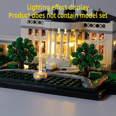 GEAMENT LED-Licht-Set für das Weisse Haus (White House) – kompatibel mit Lego Architecture Collectio