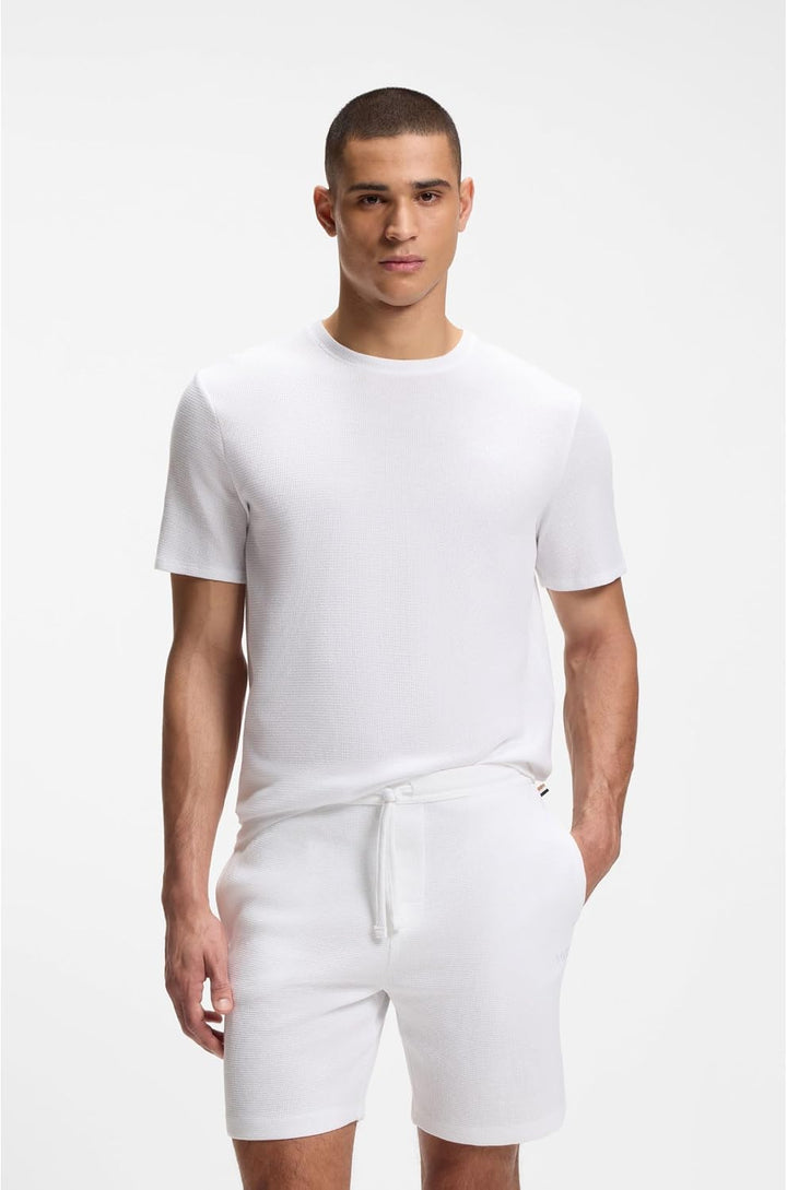 BOSS Herren Pyjama_T_Shirt S 100white, S 100white