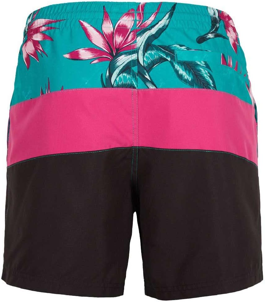 O'Neill Men's Frame Block Shorts Men Swim, Red Multi Stripe, S