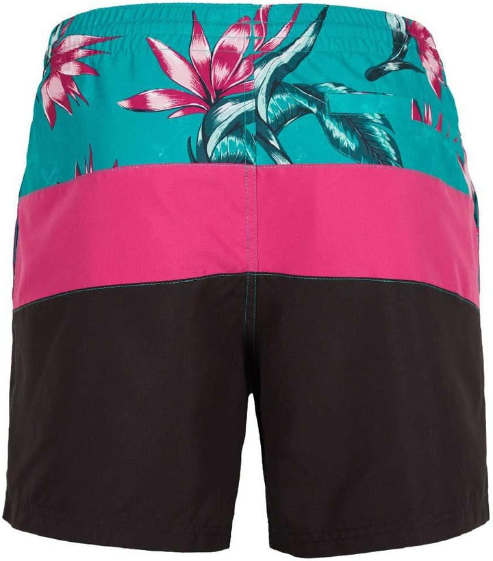 O'Neill Men's Frame Block Shorts Men Swim, Red Multi Stripe, S