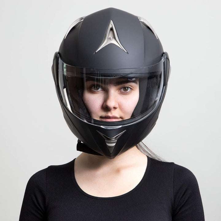 Westt Helmvisier Motorradhelm Visier für Modell: Jet/Classic/Cross X/Torque/Torque X Jethelm Klapphe