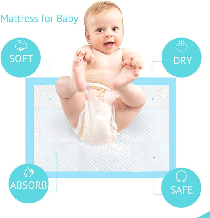 Baby-Einweg-Unterlage, 100 Stück, Inkontinenz-Wickelunterlage, Babywindeln, Neugeborenen-Einlagen, w