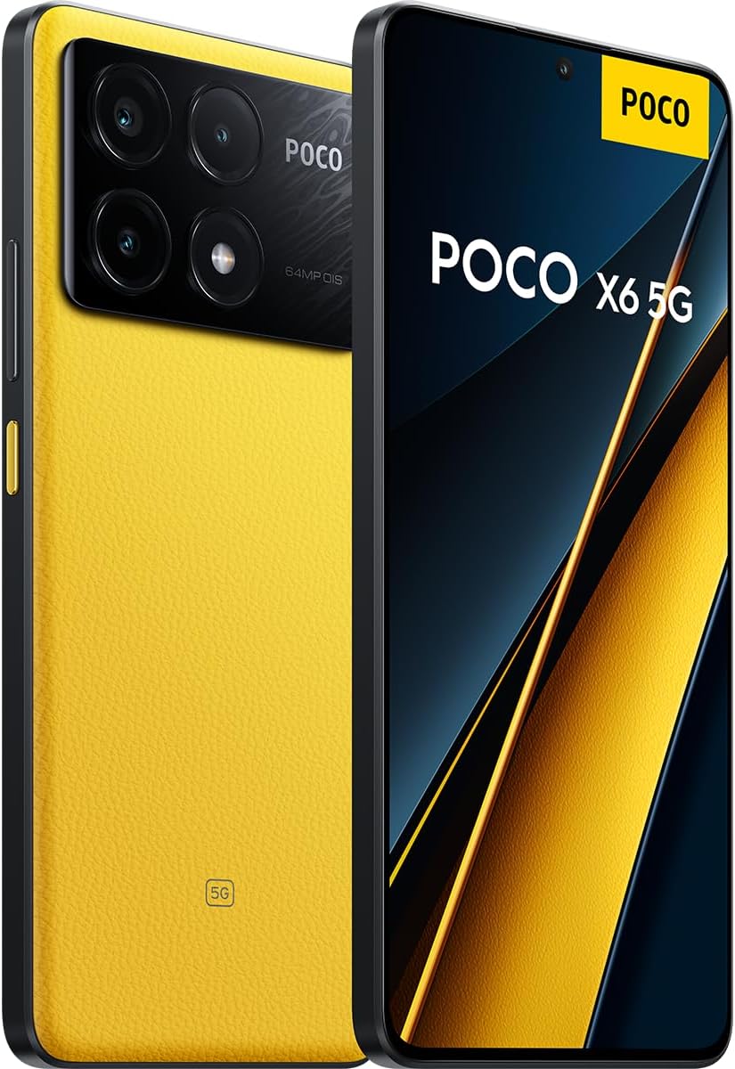 Poco X6 Pro 5G Smartphone, 8+256GB Handy ohne Vertrag, 120Hz 6,67" 1,5k AMOLED Display, 64MP OIS Dre