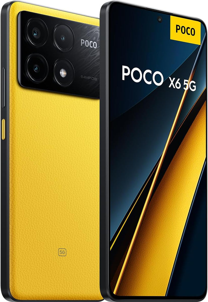 Poco X6 Pro 5G Smartphone, 8+256GB Handy ohne Vertrag, 120Hz 6,67" 1,5k AMOLED Display, 64MP OIS Dre