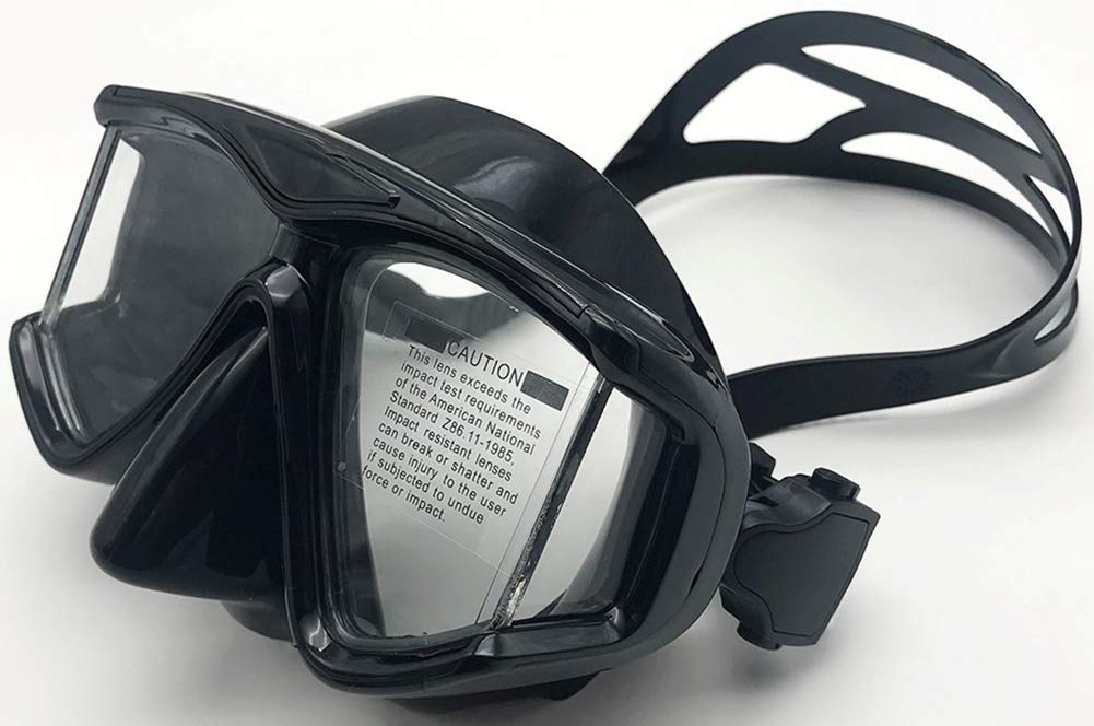 Tauchmaske mit Dioptrien Dioptrin, OWN4B Harzlinsen Schnorchelmaske Taucherbrille Korrektur, Tauchma