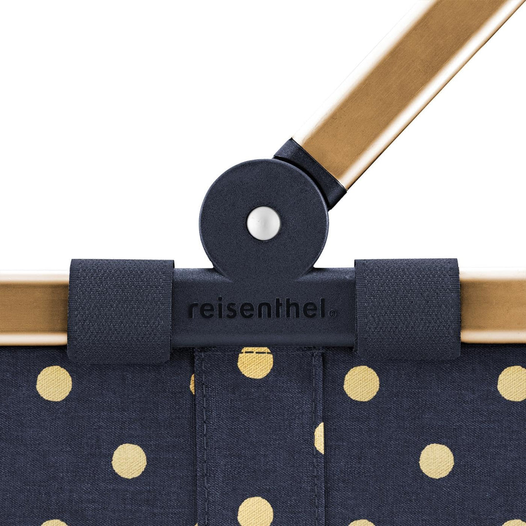 reisenthel carrybag frame metallic dots blue – Stabiler Einkaufskorb mit viel Stauraum und praktisch