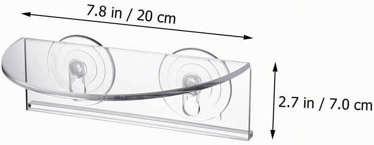 Toddmomy Acryl Blumenregal Mit Saugnäpfen Vielseitiger Pflanzenhalter Für Fenster Bücher Und Für Inn