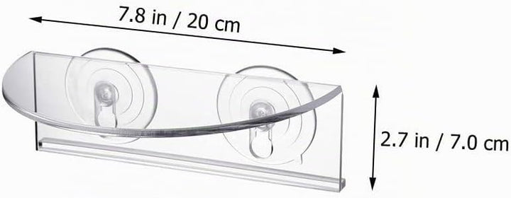 Toddmomy Acryl Blumenregal Mit Saugnäpfen Vielseitiger Pflanzenhalter Für Fenster Bücher Und Für Inn