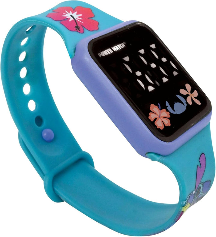 Lexibook, Disney Stitch, Digitaluhr, 12-Stunden- oder 24-Stunden-Anzeige, Blau, DMW060D. Einheitsgrö