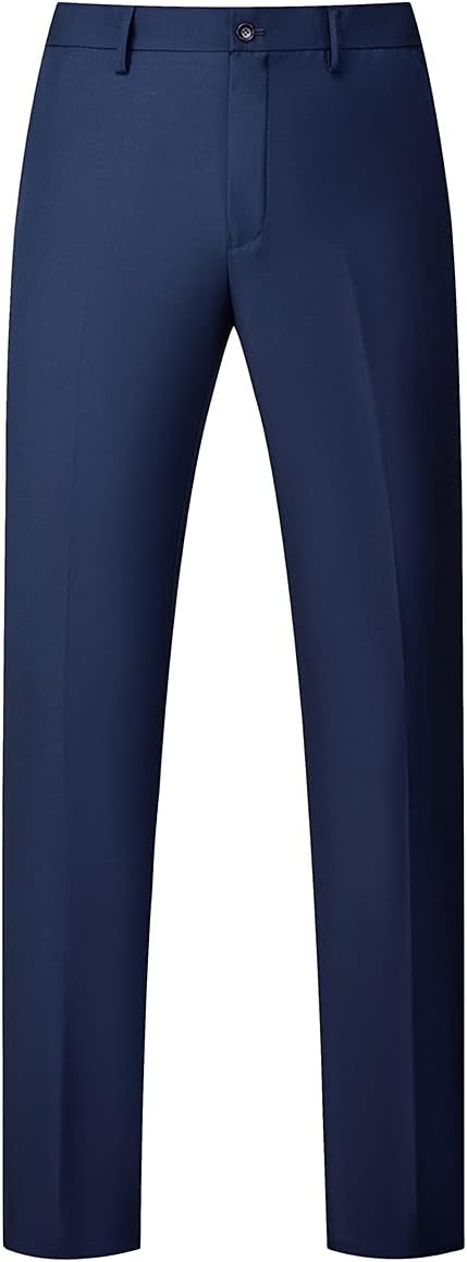 KUDORO Herren Anzüge 3-teilig Slim Fit Eine Knöpfe für Hochzeit Business Herrenanzug Sakko Weste Hos