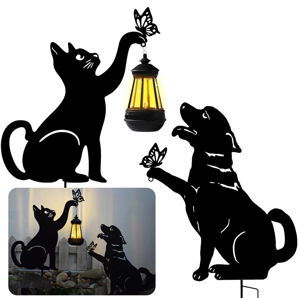 Hunde Pfahl Aus Metall, Dekorativer Hunde Pfahl für Draussen, Dekoratives Einweihung Ornament Aus Me