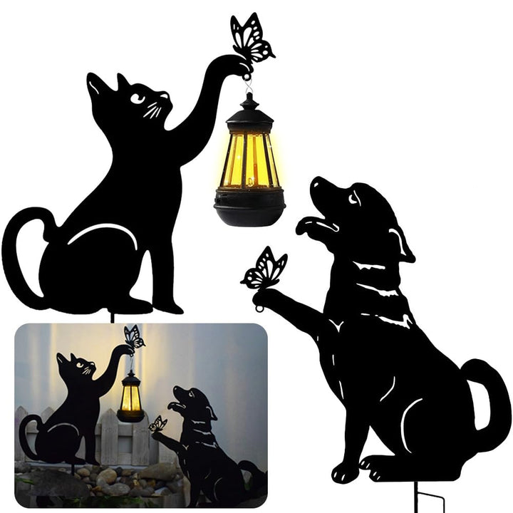 Hunde Pfahl Aus Metall, Dekorativer Hunde Pfahl für Draussen, Dekoratives Einweihung Ornament Aus Me