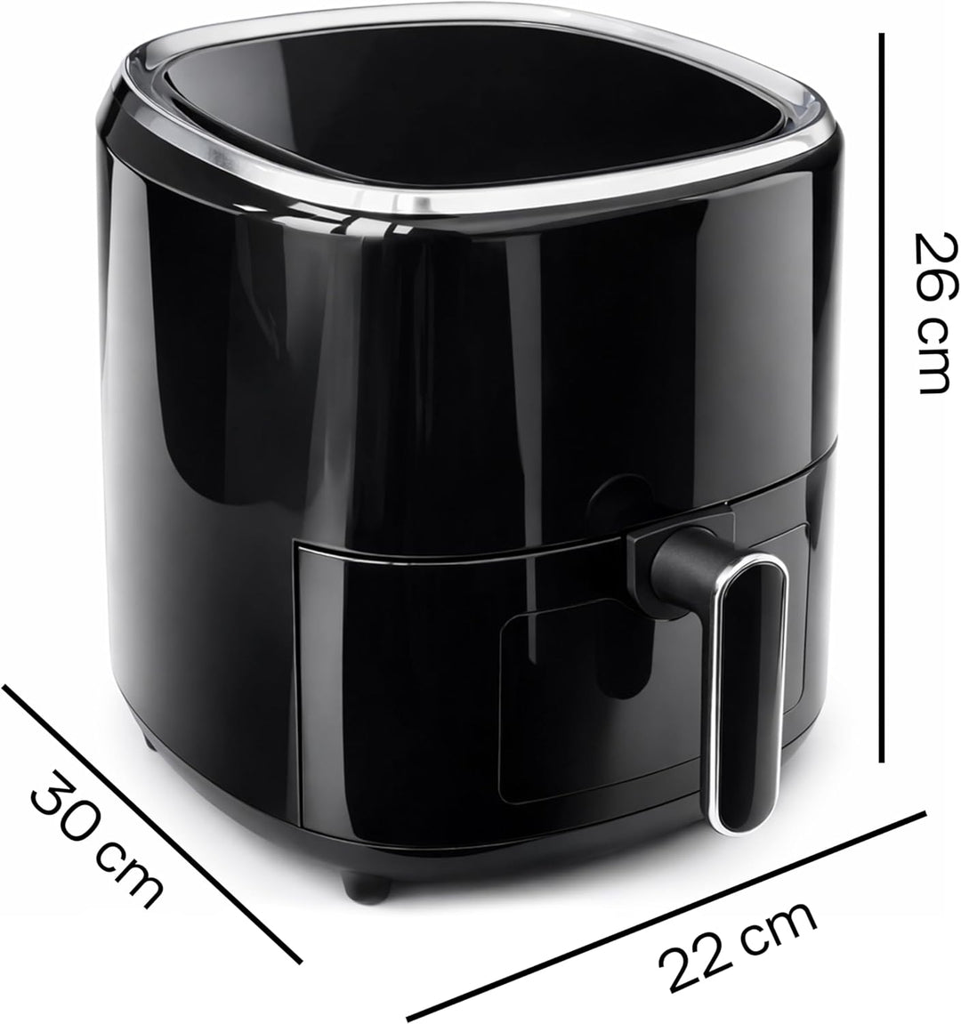 Retoo Heissluftfritteuse 3,2L 1200W Airfryer Mit LCD Touchscreen, 9 Kochprogramme, Einstellbare Temp