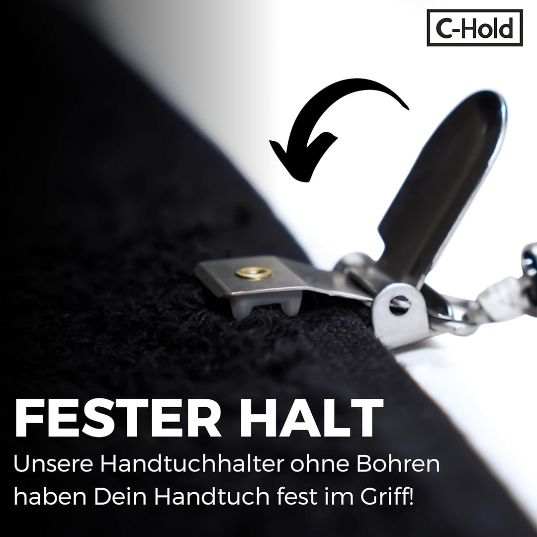 C-Hold ausziehbarer Handtuchhalter/Handtuchhaken | Der clevere und smarte Handtuchhalter selbstklebe