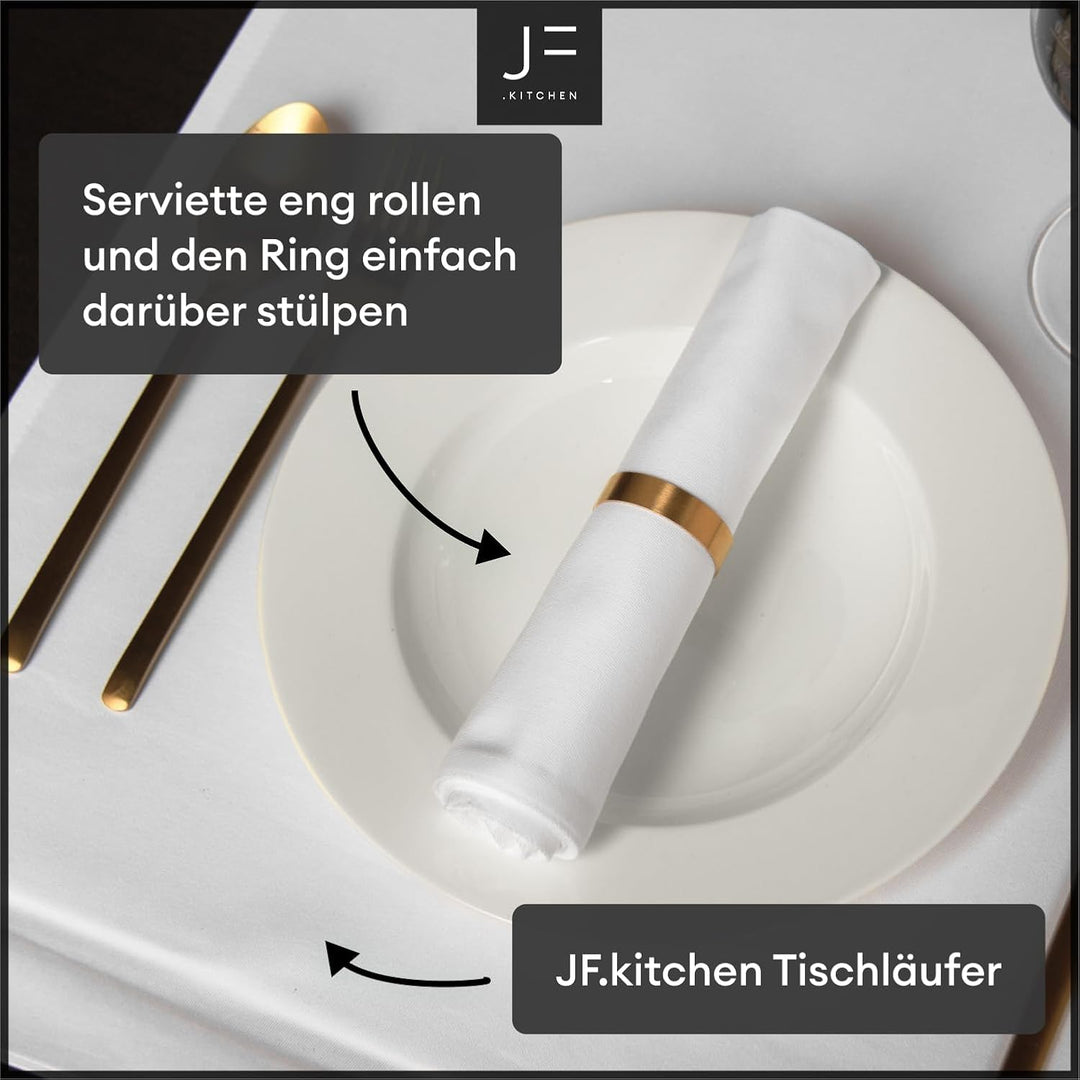 NEU: 6 Serviettenringe aus hochwertigem Edelstahl Ø - 4cm (Silber, glänzend)