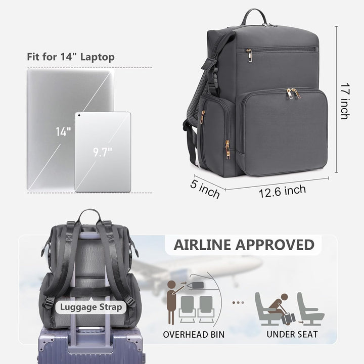 CEI-CEI Neopren Wickelrucksack Grosse Wickeltasche für Neugeborene, wasserdichter Reise-Rucksack für