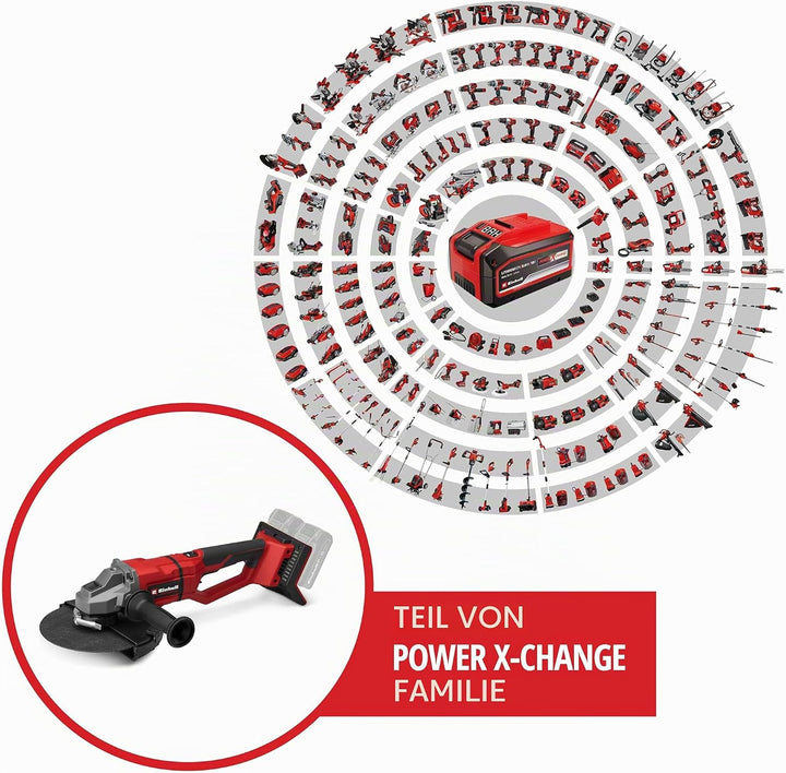 Einhell Professional Akku-Winkelschleifer TP-AG 36/230-22 Li BL - Solo Power X-Change (36 V, 2200 W,