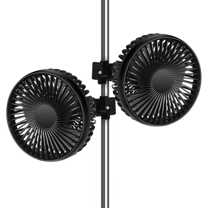Grow Ventilator mit Clip, 2PCS, Autoventilator mit USB-Stecker, 3700rpm Luftzirkulations-Kühlventila